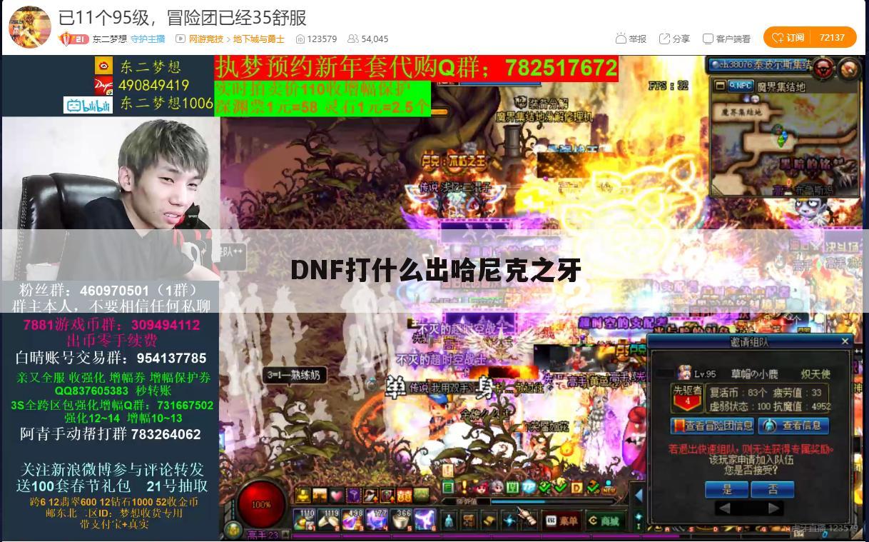 DNF打什么出哈尼克之牙