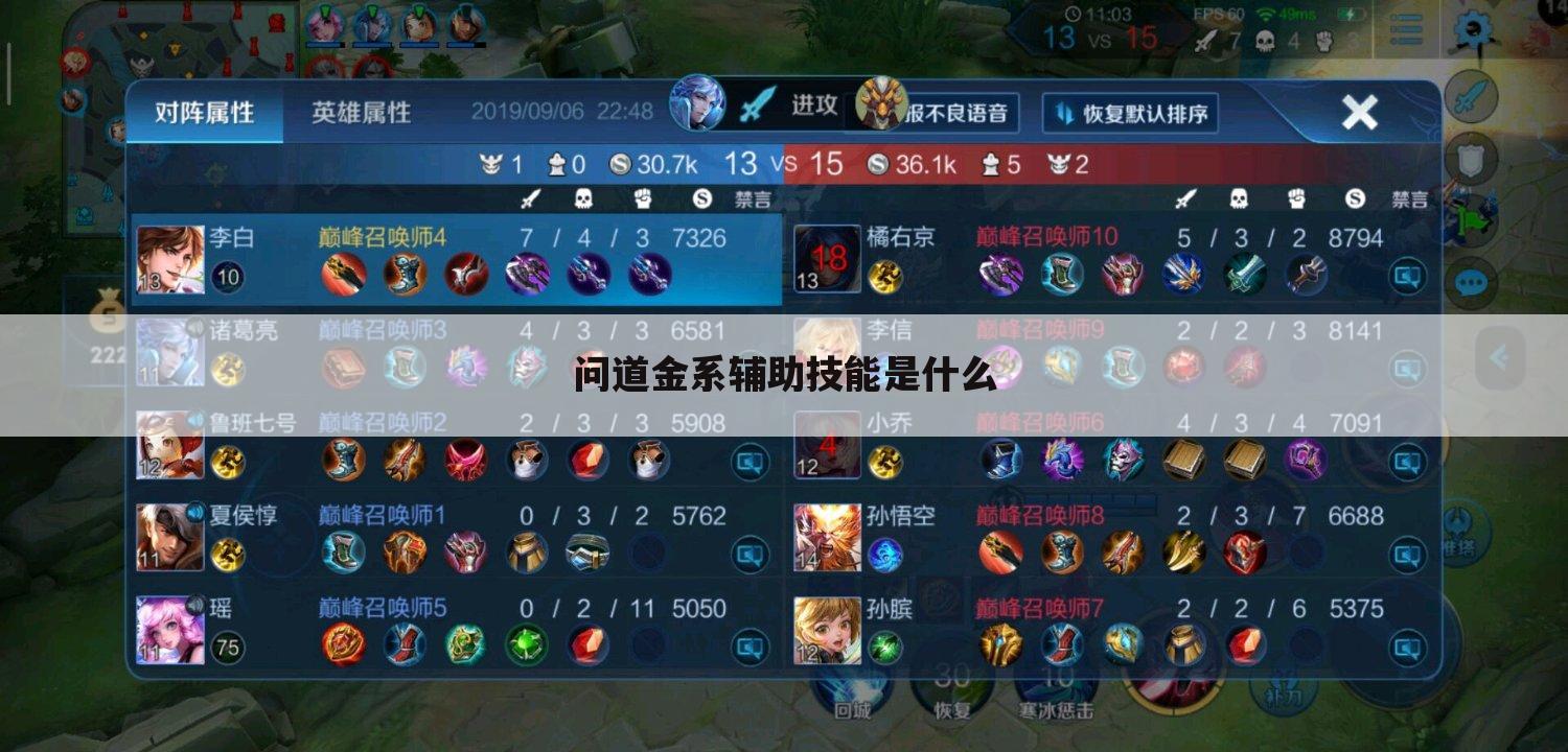 问道金系辅助技能是什么