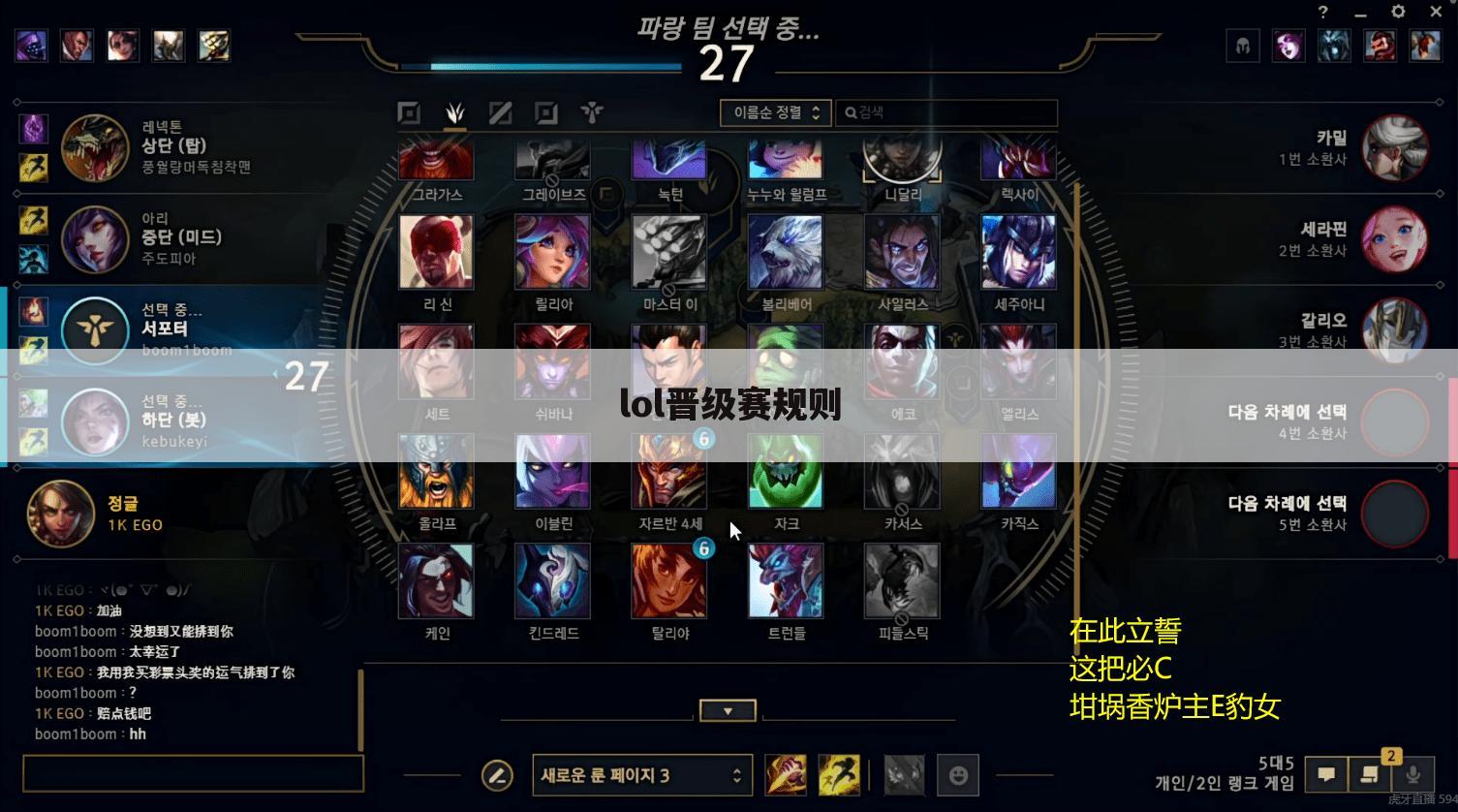 lol晋级赛规则