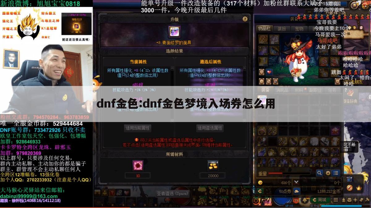 dnf金色:dnf金色梦境入场券怎么用