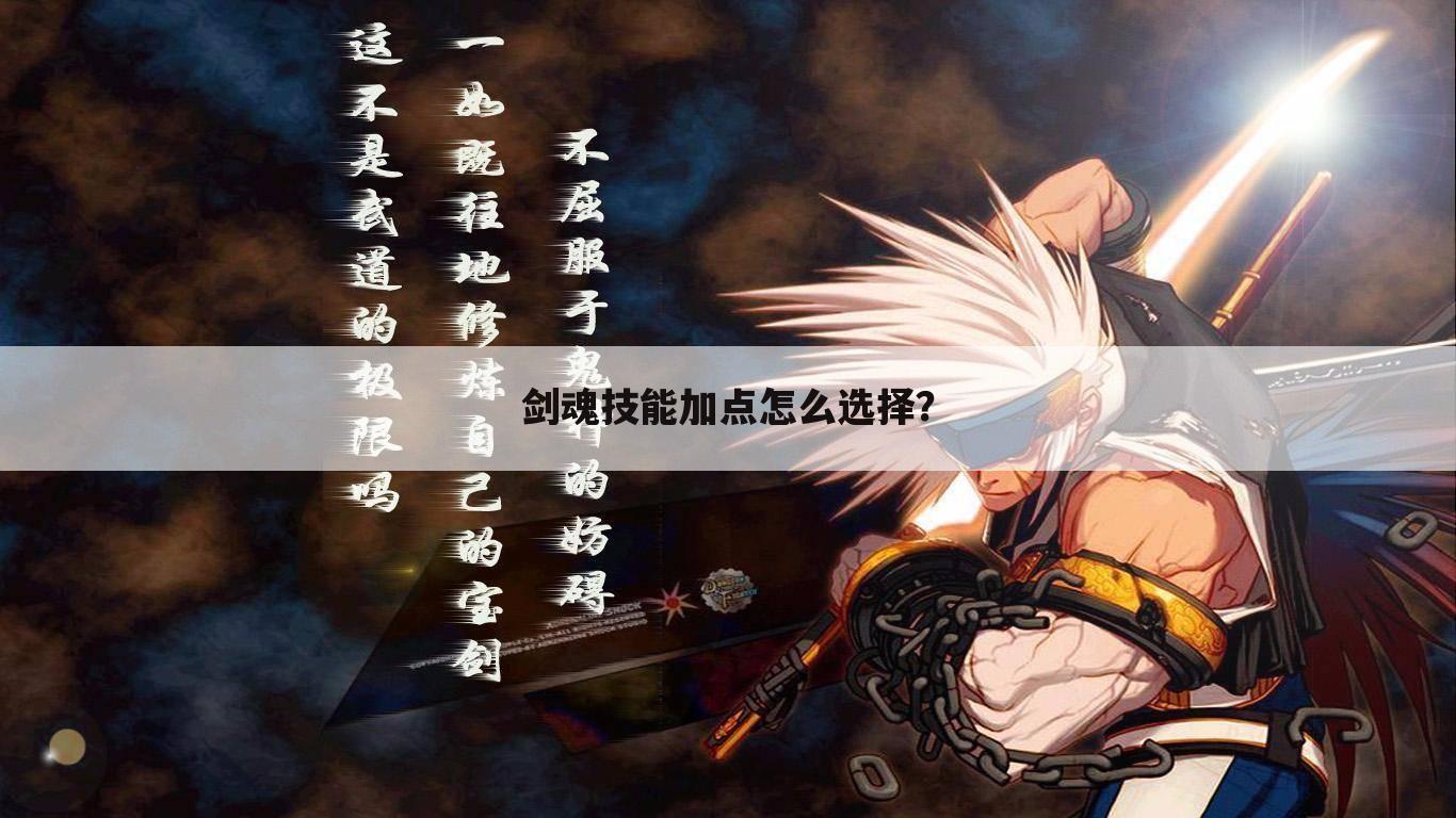 剑魂技能加点怎么选择?