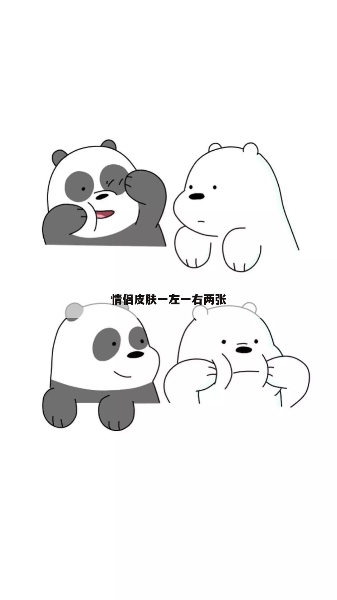 情侣皮肤一左一右两张