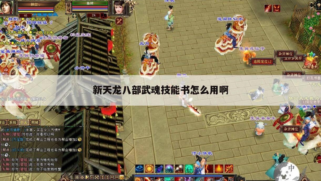 新天龙八部武魂技能书怎么用啊