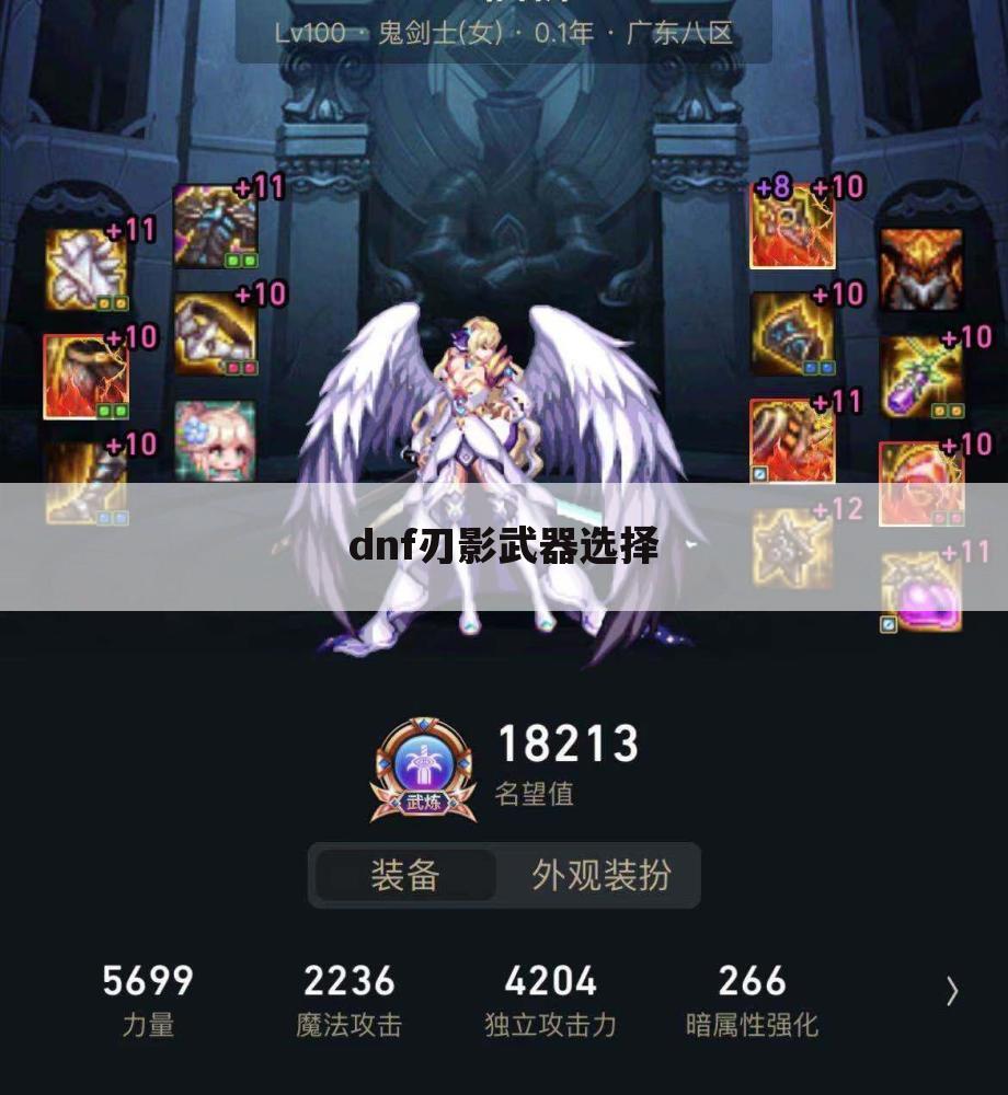 dnf刃影武器选择
