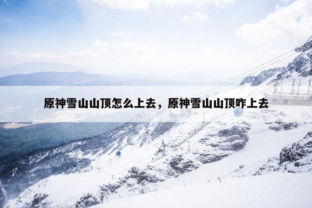 原神雪山山顶怎么上去，原神雪山山顶咋上去