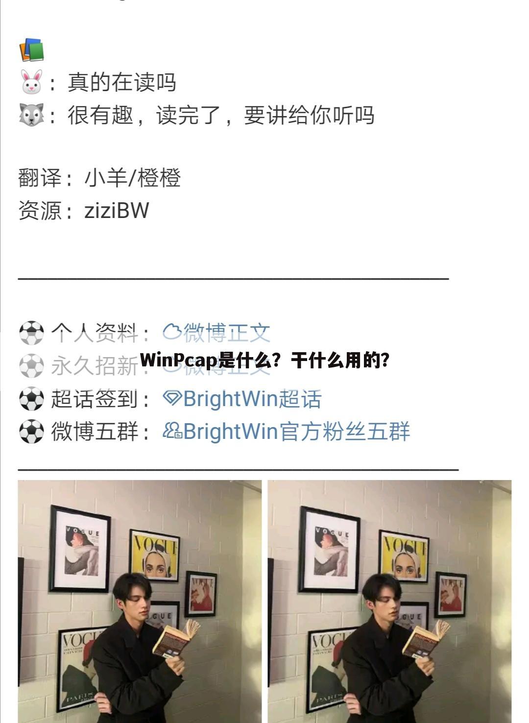 WinPcap是什么?干什么用的?