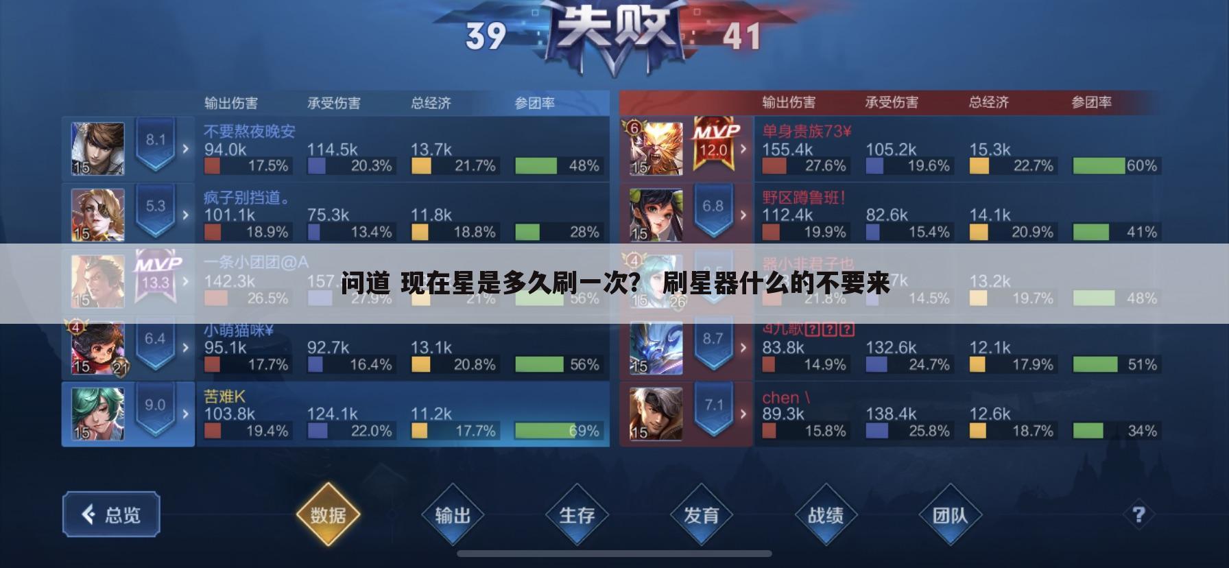 问道 现在星是多久刷一次? 刷星器什么的不要来