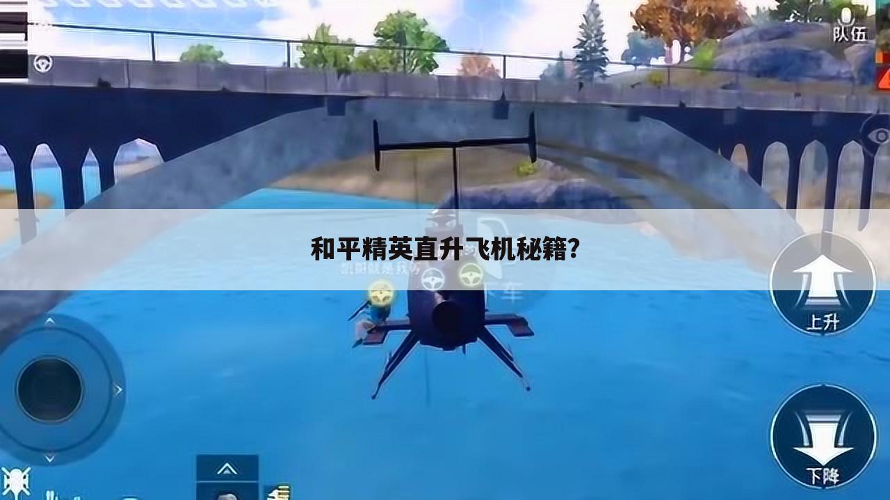 和平精英直升飞机秘籍?