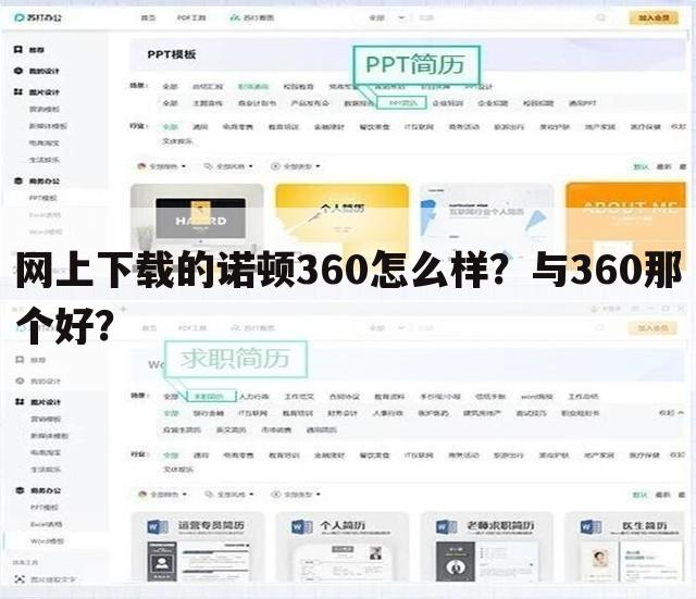 网上下载的诺顿360怎么样?与360那个好?