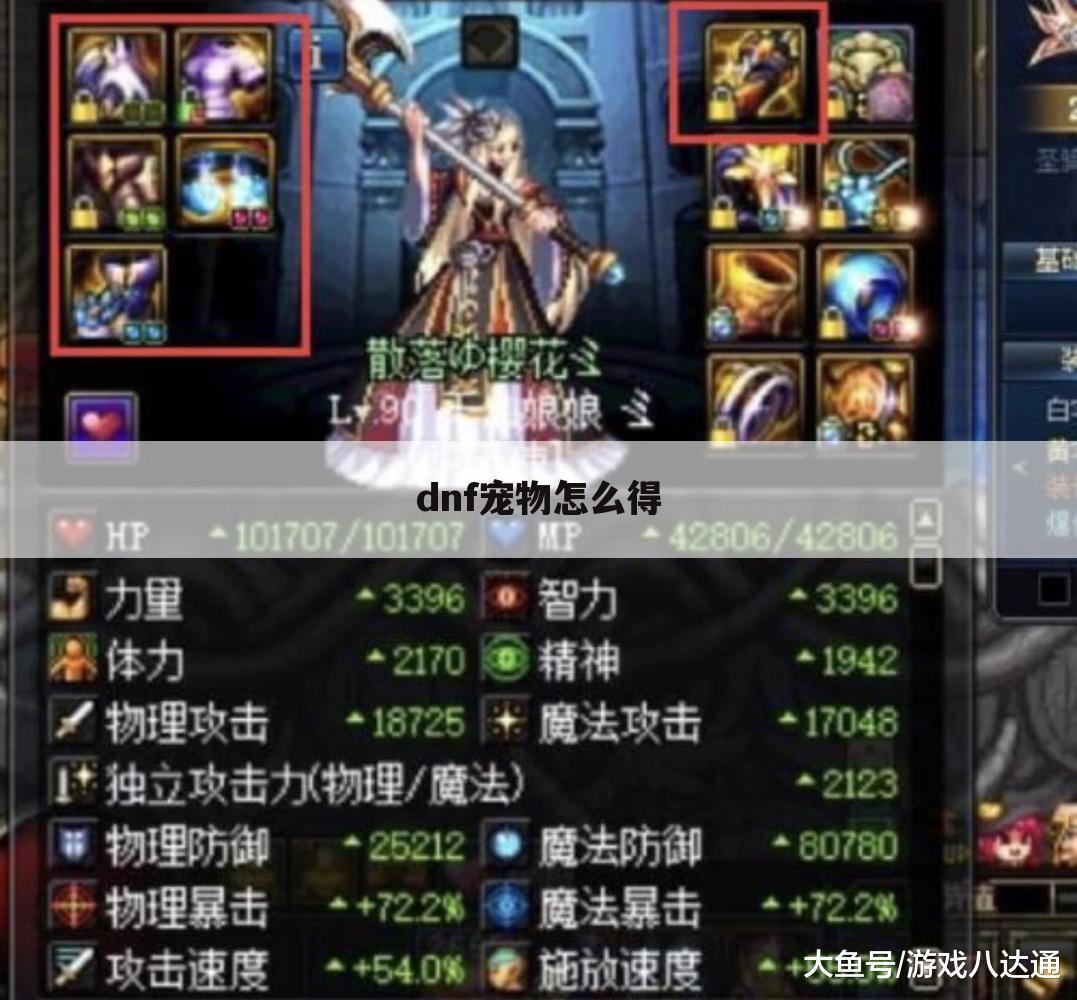 dnf宠物怎么得