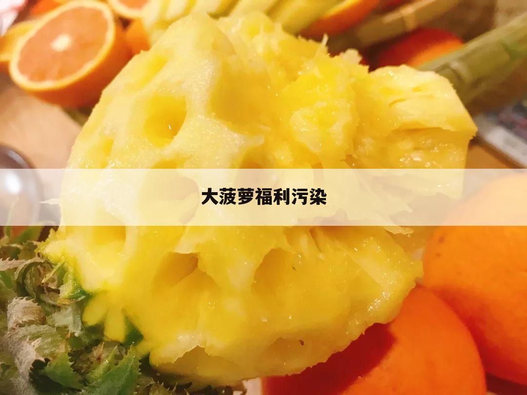 大菠萝福利污染