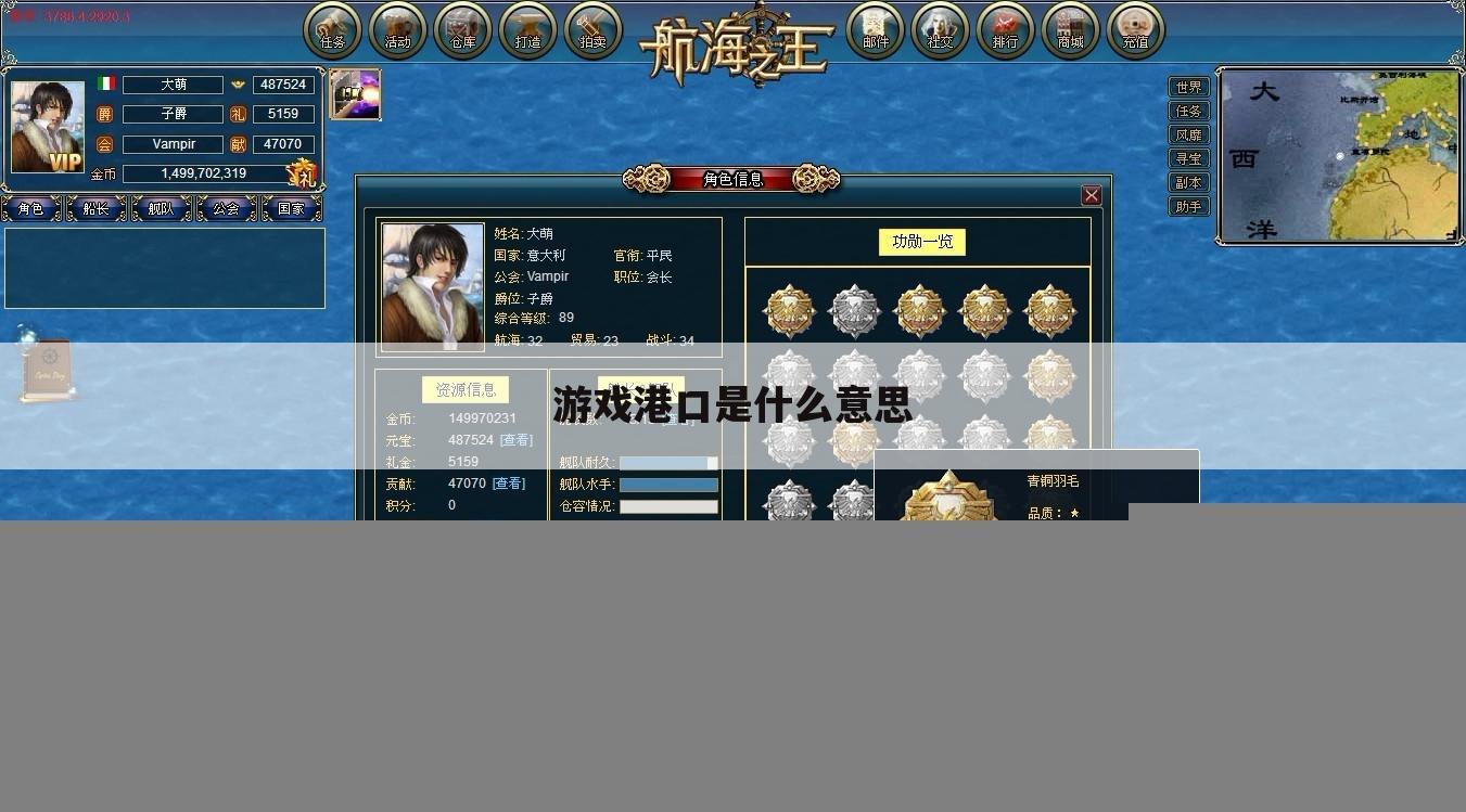 游戏港口是什么意思
