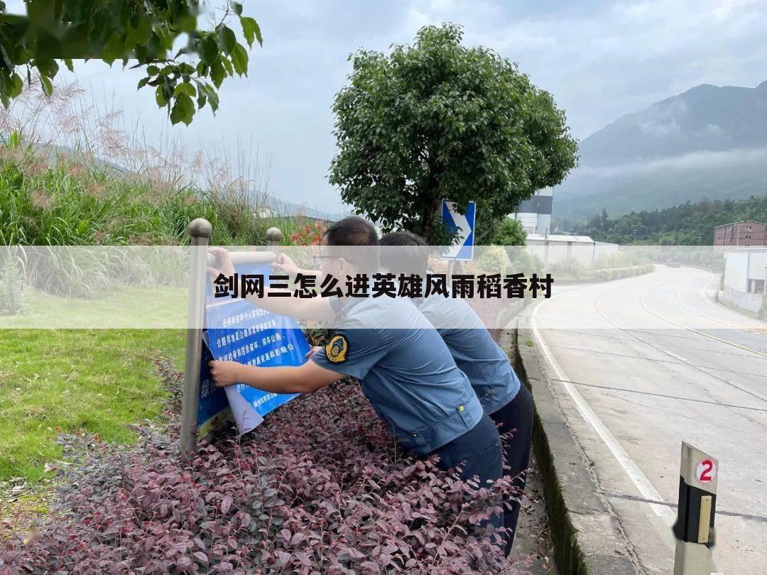 剑网三怎么进英雄风雨稻香村