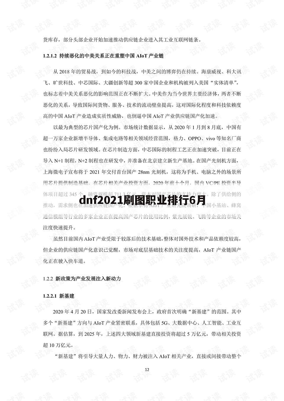 dnf2021刷图职业排行6月