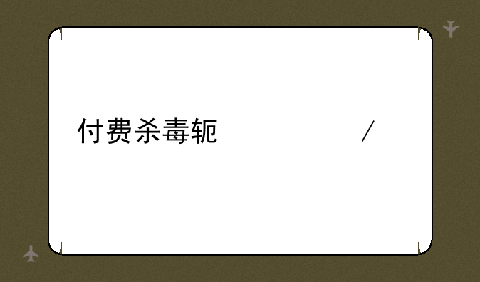 付费杀毒软件下载