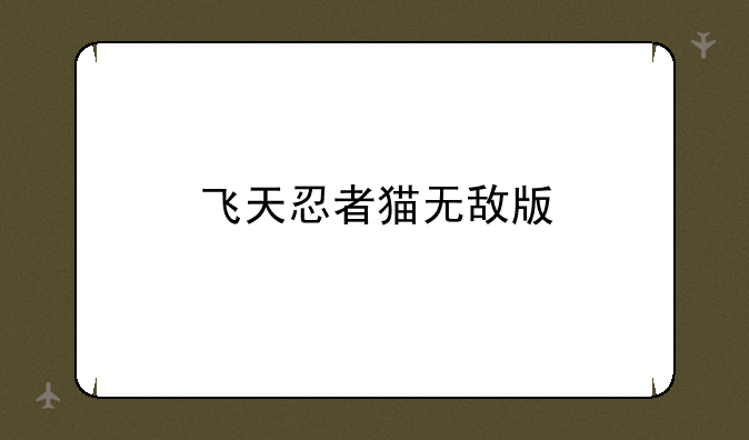 飞天忍者猫无敌版